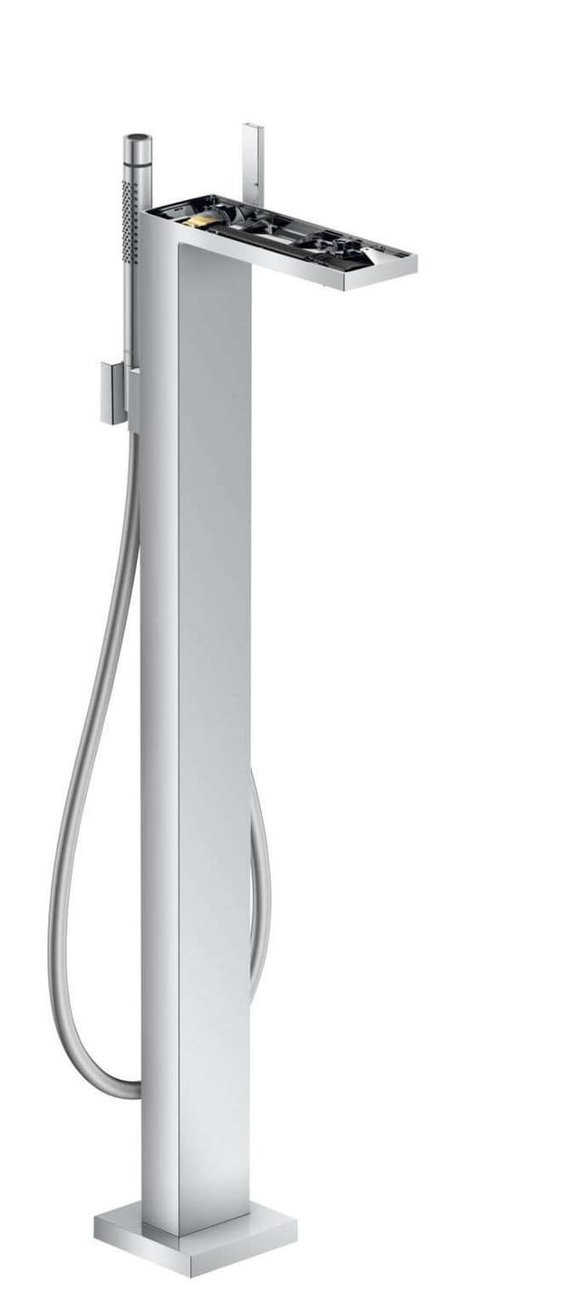 hansgrohe Wannen-Einhebelmischer Axor MyEdition Ausl. 196mm, bodensteh., o. Pl., chrom