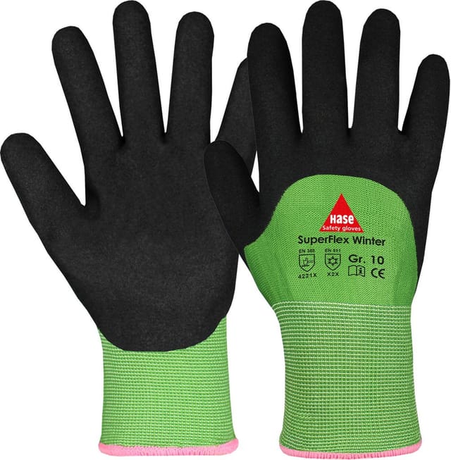Hase Kälteschutzhandschuhe Superflex Winter Größe 11, Nylon
