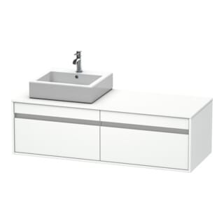 Duravit Waschtischunterschrank Ketho 140x55x42,6cm, f AWT, 2 AZ, B li, we ma