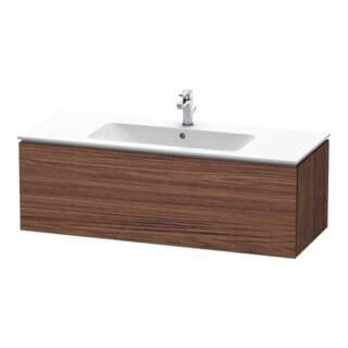 Duravit Waschtischunterschrank L-Cube 122x48,1cm, Nussb dkl., 1 Ausz., wandhängend
