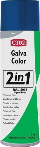 CRC Zink-Korrosionsschutzspray mit Farbe, Galvacolor 2 in 1 , 500 ml, Farbe: BLUE1