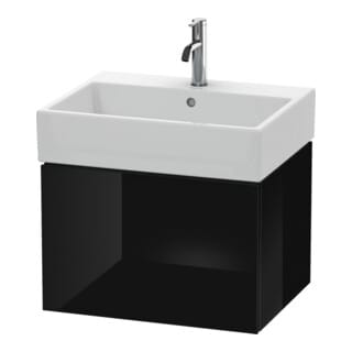 Duravit Waschtischunterschrank L-Cube 58,4x 45,9cm, sw hgl, 1 Ausz., wandhängend