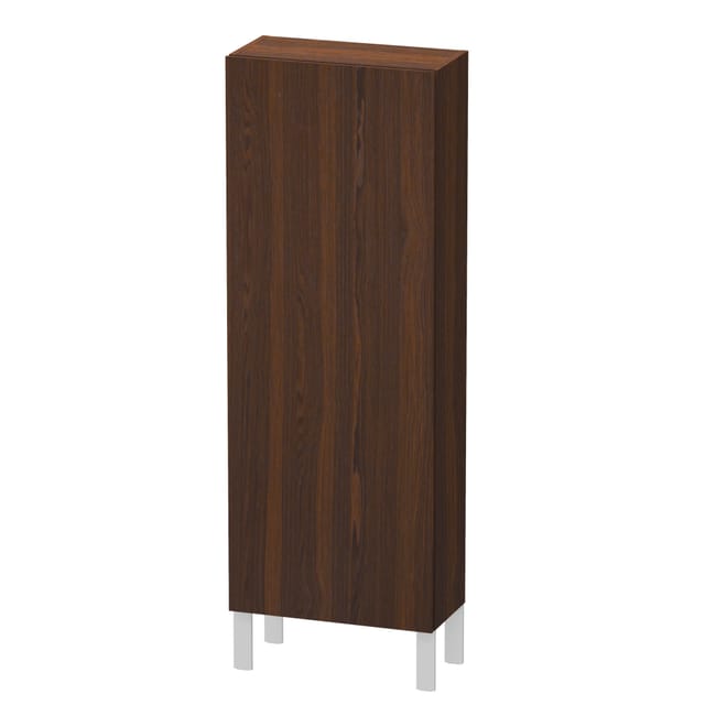 Duravit Halbhochschrank L-Cube 50x24,3x132cm, Tür re, Nussb gebürstet