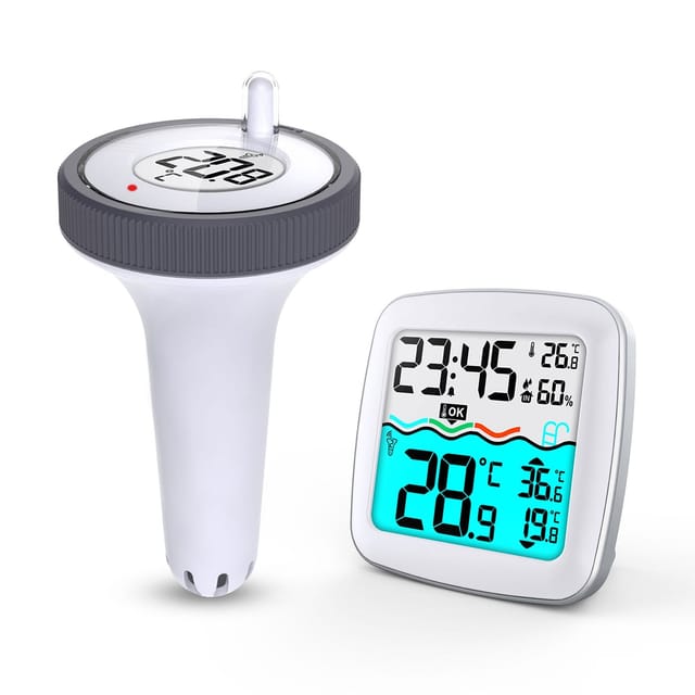 Wetterstation Mit Schwimmbadsensor Bd-913 Weiß