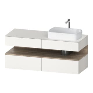 Duravit Waschtischunterschrank Qatego 140x55x60cm, E Ma/w m, Pl, Beck. re