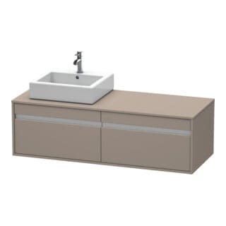 Duravit Waschtischunterschrank Ketho 140x55x42,6cm, f AWT, 2 AZ, B L, bas. ma