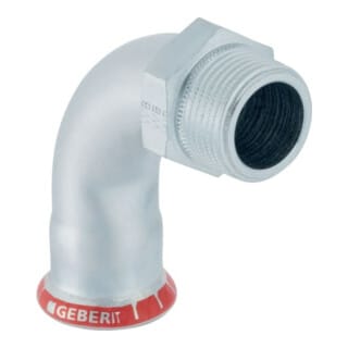 Geberit Übergangsbogen Mapress C-Stahl d 42xR 1 1/2, 90G, m AG, außen verzinkt