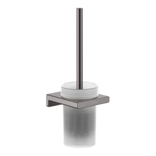 hansgrohe WC-Bürstengarnitur AddStoris Wandmont., Met., Gl., brush. bla chrome