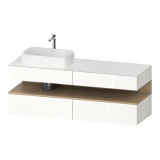 Duravit Waschtischunterschrank Qatego 160x55x60cm, E na/we g, Pl, Beck. li
