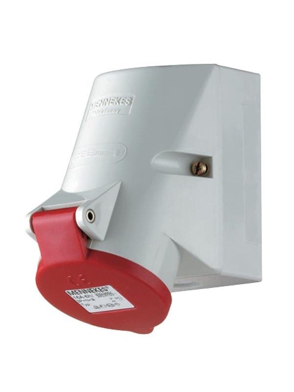 Mennekes Wanddose TwinCONTACT 16A,5p,6h,400V,IP44 3331