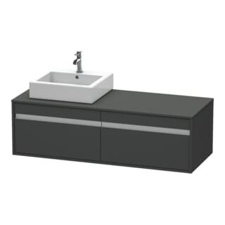 Duravit Waschtischunterschrank Ketho 140x55x42,6cm, f AWT, 2 AZ, B L, gr ma
