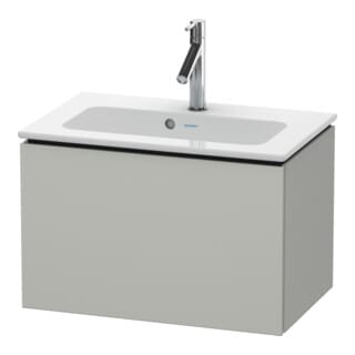 Duravit Waschtischunterschrank Compact L-Cube 62x39,1cm, betongr ma, 1 Ausz., wandhängend