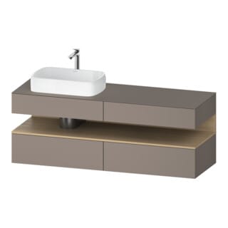 Duravit Waschtischunterschrank Qatego 160x55x60cm, E na/b m, Pl, Beck. li
