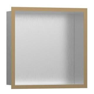 hansgrohe XtraStoris indiv. Wandnische 300x300x100mm, m Rahmen, ES ge, b bron