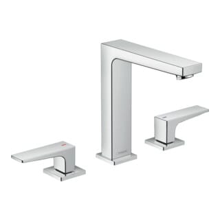 hansgrohe 3-Loch-Waschtischarmatur 160 Metropol m HG, Pus-Op-Abl, Ausl. 152mm, chr