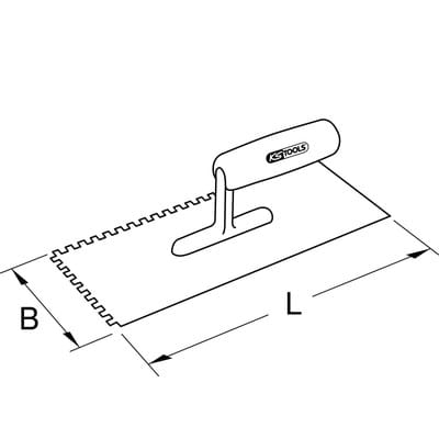 KS Tools BRONZEplus Glättkelle 120 mm