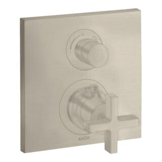 hansgrohe Fertigmontageset Axor Citterio UP-THM, m Ab- + Um-V, Kreuz, brush. ni.
