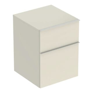 Geberit Seitenschrank iCon 45x60x47,6cm, 2 Laden, sa hgl/Gr. sa ma