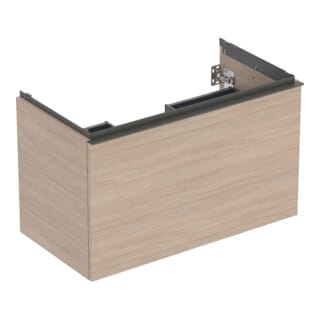 Geberit Waschtischunterschrank Acanto 1 La., 1 I-Lade, Br. 90cm, Ei / la. ma