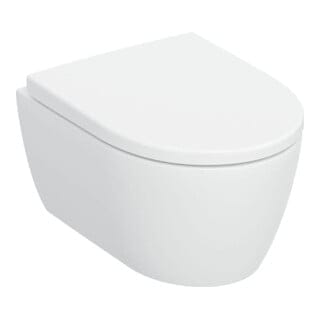 Geberit iCon Set Wand-WC, Tiefspüler 35,5x49cm, verk. Ausl., m Sitz, we. matt