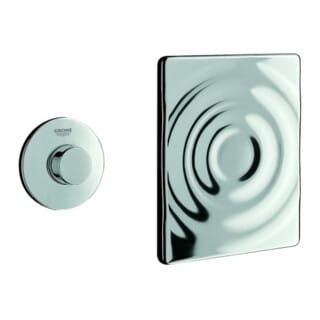 Grohe Pneumatic-Betätigung Surf Hand-Fernb., Abdeckplatte Surf, chrom