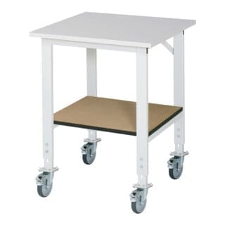 Rau Fahrbarer Arbeitstisch (HV) Tom KM-01, B750xT800xH910-1230mm, M-Platte-22mm