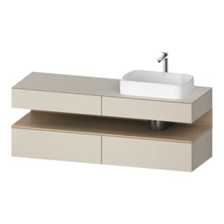 Duravit Waschtischunterschrank Qatego 160x55x60cm, E na/tau m, Pl, Beck. re