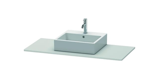 Duravit Konsole XSquare 120x55cm, we s-matt, mit 1 Ausschnitt