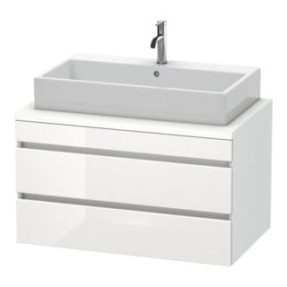 Duravit Waschtischunterschrank DuraStyle 90x54,8cm, w hgl/we ma, f Kons, 2 SchKa.