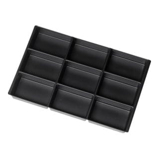 Rau Schubladen-Einteilungs-Set Schublade-E H 60-360mm Materialschale 9 Fächer