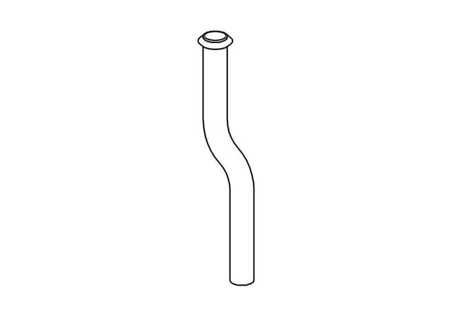 Grohe Urinalspülrohr 20cm, d 1,8cm, MS, chrom, Kröpfung 2cm