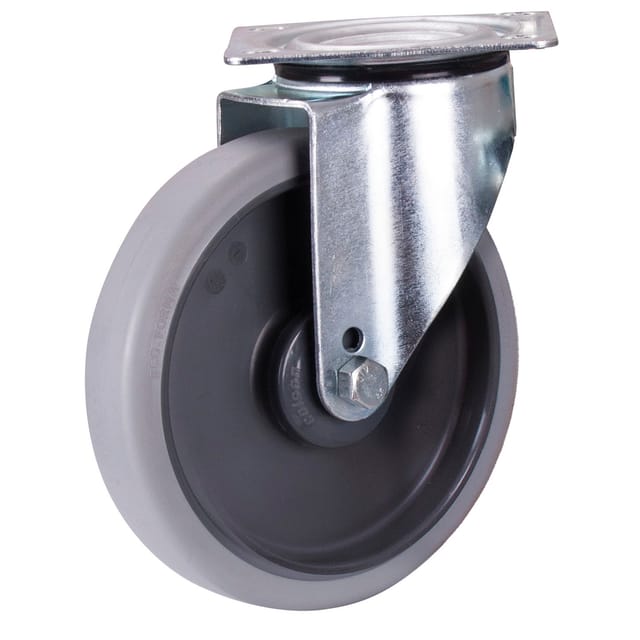 VARIOfit Lenkrolle 200 x 40 mm grau (thermoplastisch)