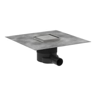 hansgrohe Punktab RainDrain Brillance Komplettset, 100x100mm, Edelstahl finish