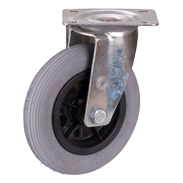 VARIOfit Lenkrolle mit Luftreifen 150 x 30 mm grau