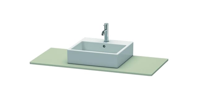 Duravit Konsole XSquare 120x55cm, Tau s-matt, mit 1 Ausschnitt