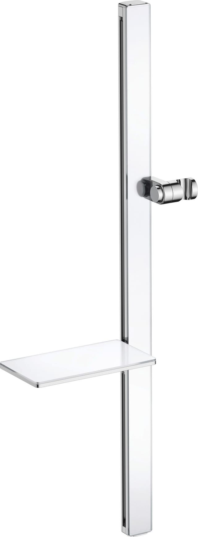Duravit Brausestange chrom 800mm, m Ab, Alu/Kunststoff/Glas, w hgl