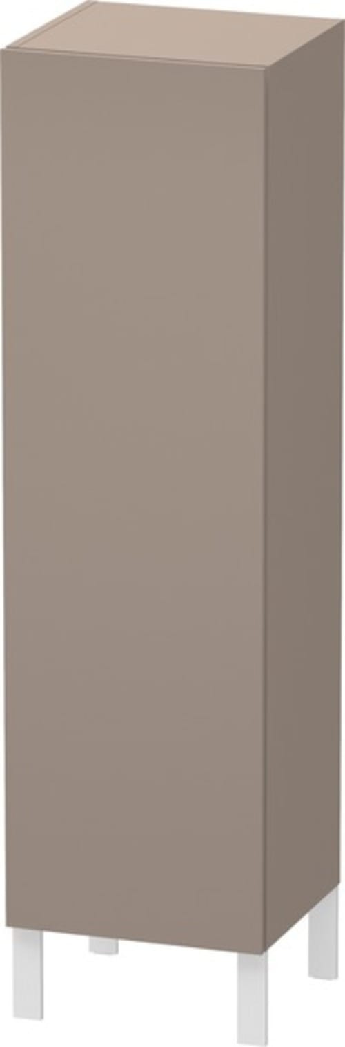 Duravit Halbhochschrank L-Cube 40x36,3x132cm, Tür links, basalt matt