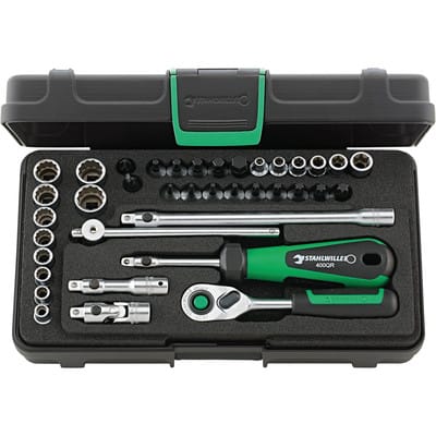 Stahlwille 1/4" (6,3mm) Steckschlüssel-Garnitur 40D/40TX/44KTX/32/6QR 38tlg.