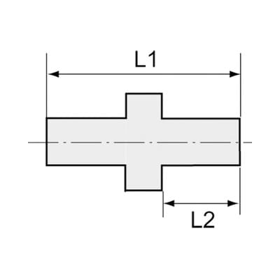 Riegler Gerade Einschraubverschraubung, G 1/8 a., für Schlauch 4/6 mm, PA