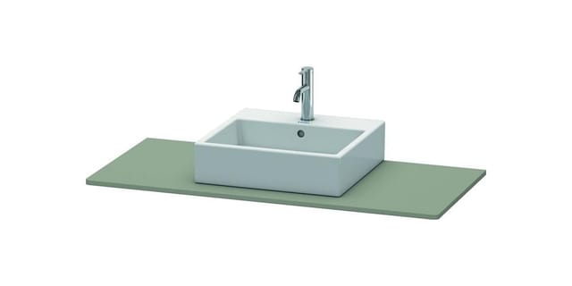 Duravit Konsole XSquare 120x55cm, steingrau s-matt, m 1 Ausschn