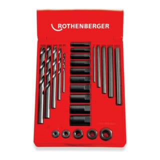 Rothenberger Gewinde-Ausdreh-Set, Größe 2, M5-M16, 25-teilig