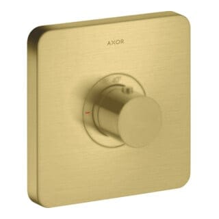 hansgrohe Fertigset ShowerSelect HF UP-Thermostat, softcube, brushed brass