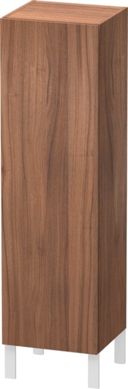Duravit Halbhochschrank L-Cube 40x36,3x132cm, Tür links, nussbaum natur