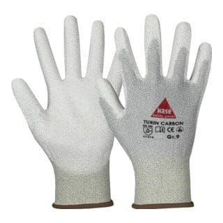 Hase Turin Carbon (Esd) Montagehandschuh aus Nylon-/Carbonfeinstrick Größe 11