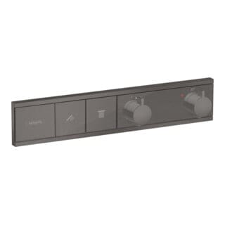 hansgrohe Fertigmontageset RainSelect UP-THM, 2 Verbr., brushed black chrome