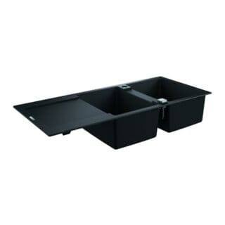 Grohe Komposit-Einbauspüle K500 80-C 116/50 2.0 rev 116x50cm, m Tropffl, aufl, 2 B, Gra sw