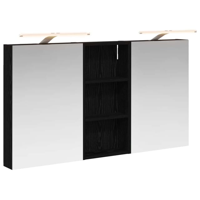 Vidaxl Bathroom Cabinet Set 3 Pcs 110 X 10.5 X 60.5 Cm Engineered Wood