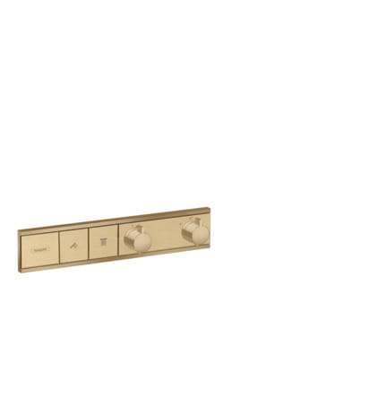 hansgrohe Fertigmontageset RainSelect UP-THM, 2 Verbraucher, brushed bronze
