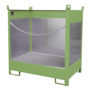 Bauer Südlohn Fass-Stapelpalette FSP-2 G, lackiert, Resedagrün