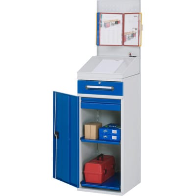Rau Beistellschrank-Stehpult - Modell 04 BxTxH 450x520x1110/1220/1770mm